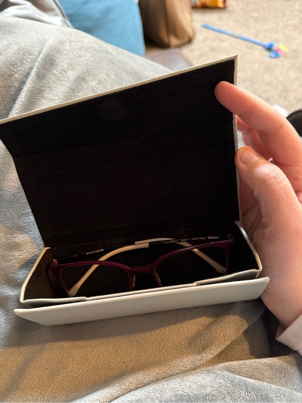 141 Eyewear milky mulberry wildwood frames case